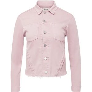 L’AGENCE Janelle raw hem denim jacket